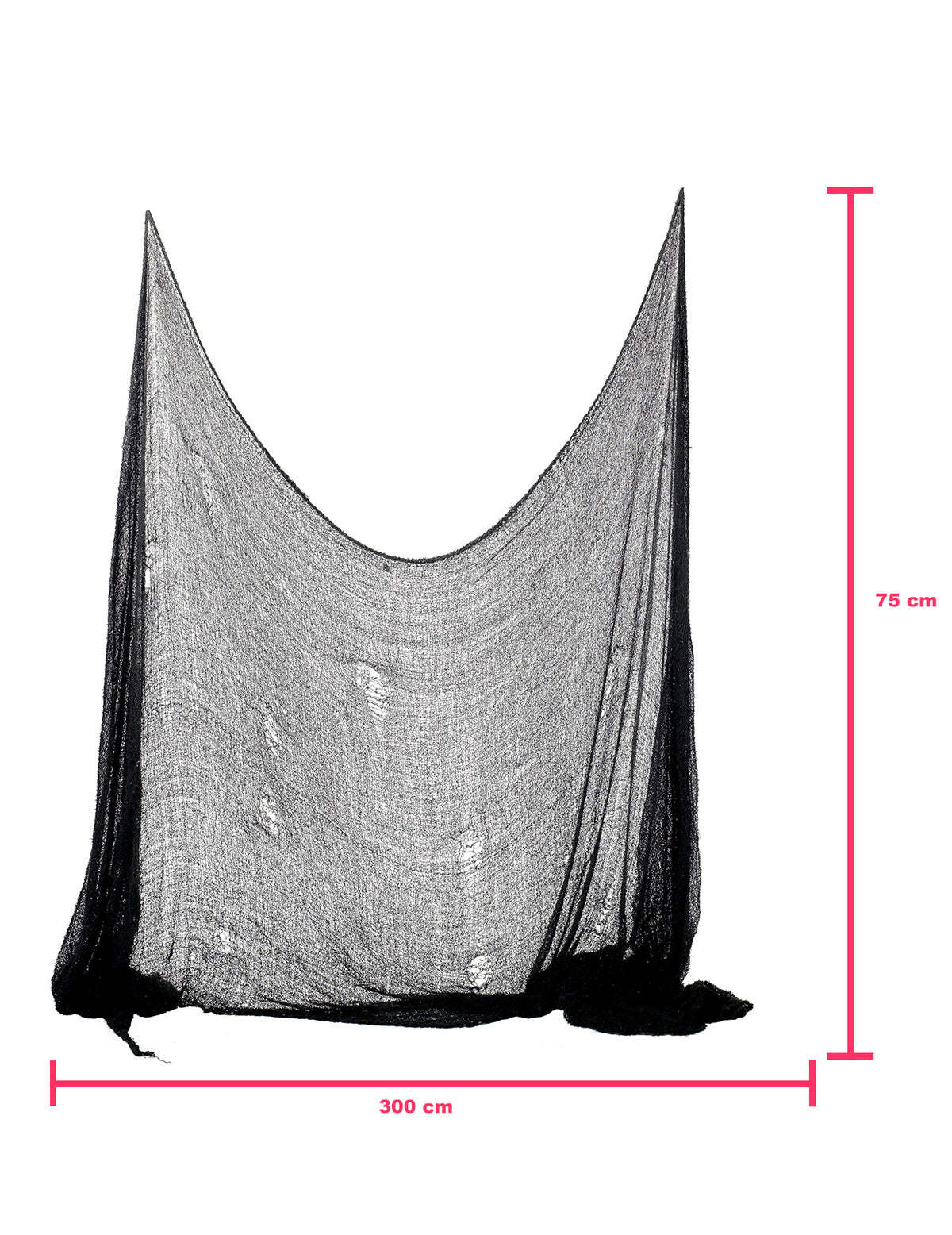 Dimensions de la décoration drap Halloween