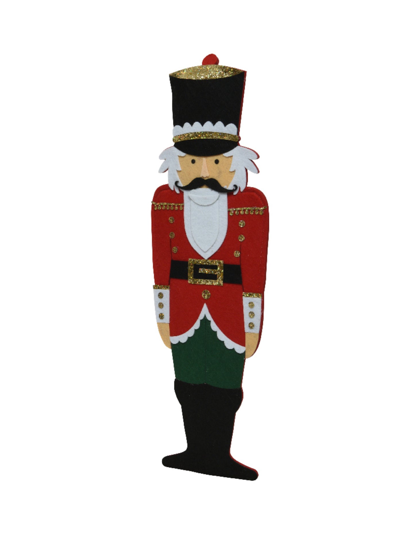 Diótörő filc dekoráció 90 cm felfüggesztett katona