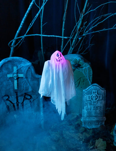 Halloween könnyű szellem dekoráció 50 cm