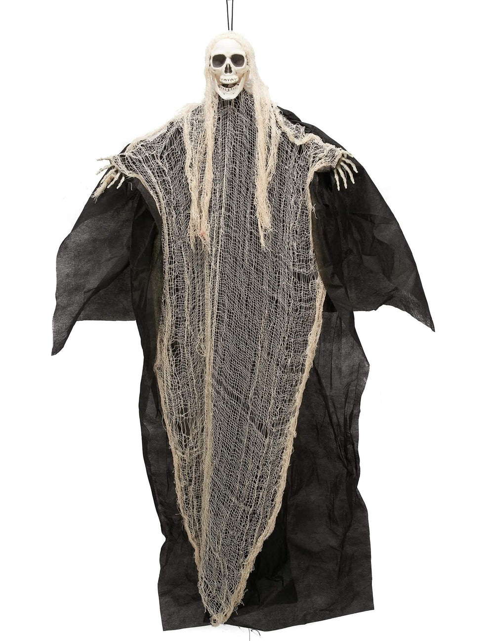 fekete-fehér kaszás halloween-i függő dekoráció