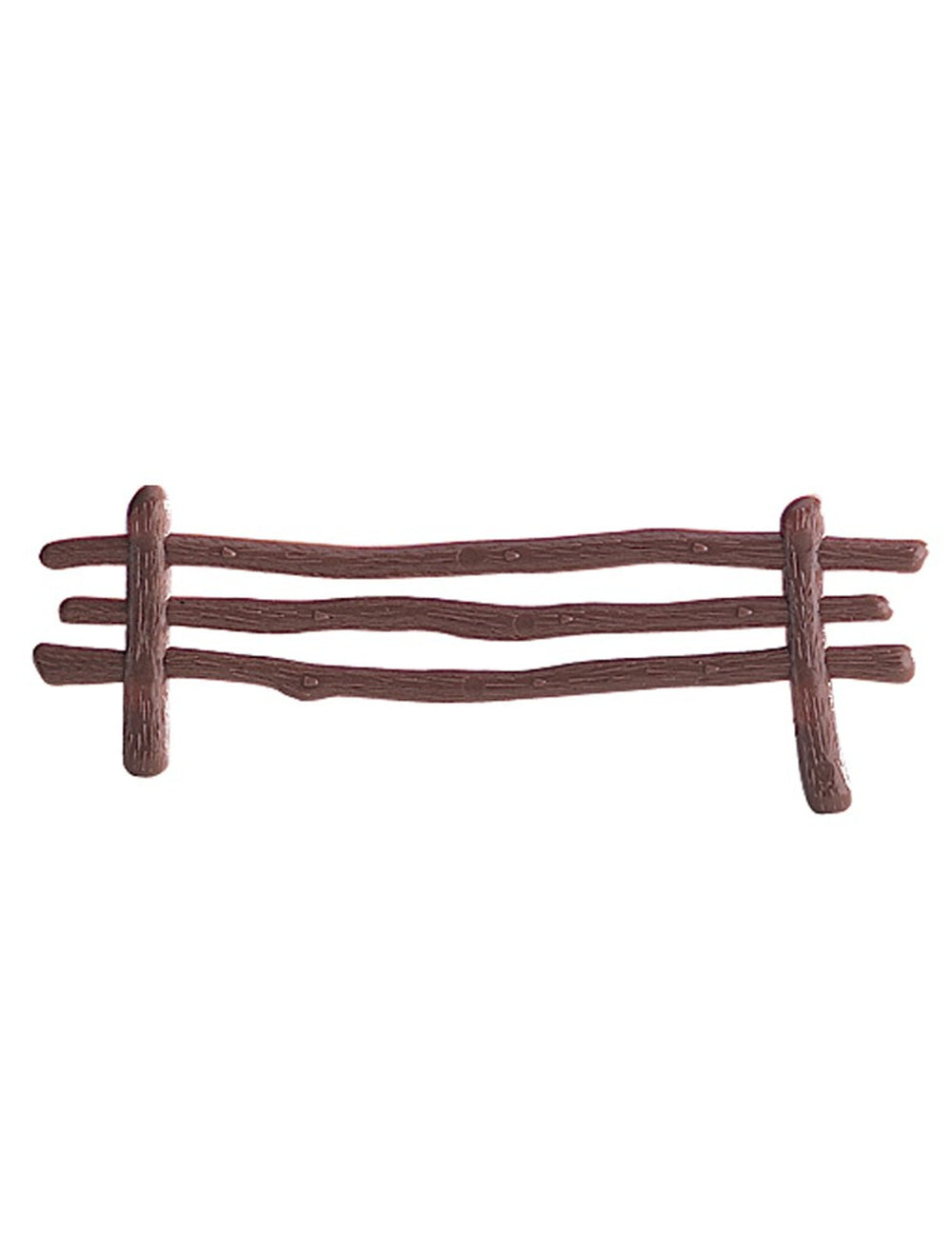 Décoration gâteau clôture pour bûche marron