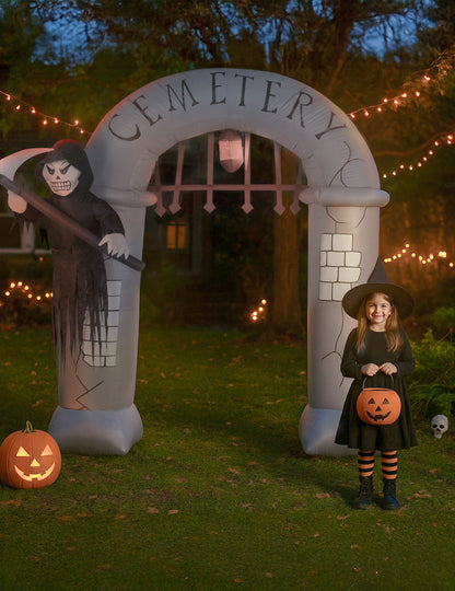 Felfújható dekorációs temető bejárata 240 cm