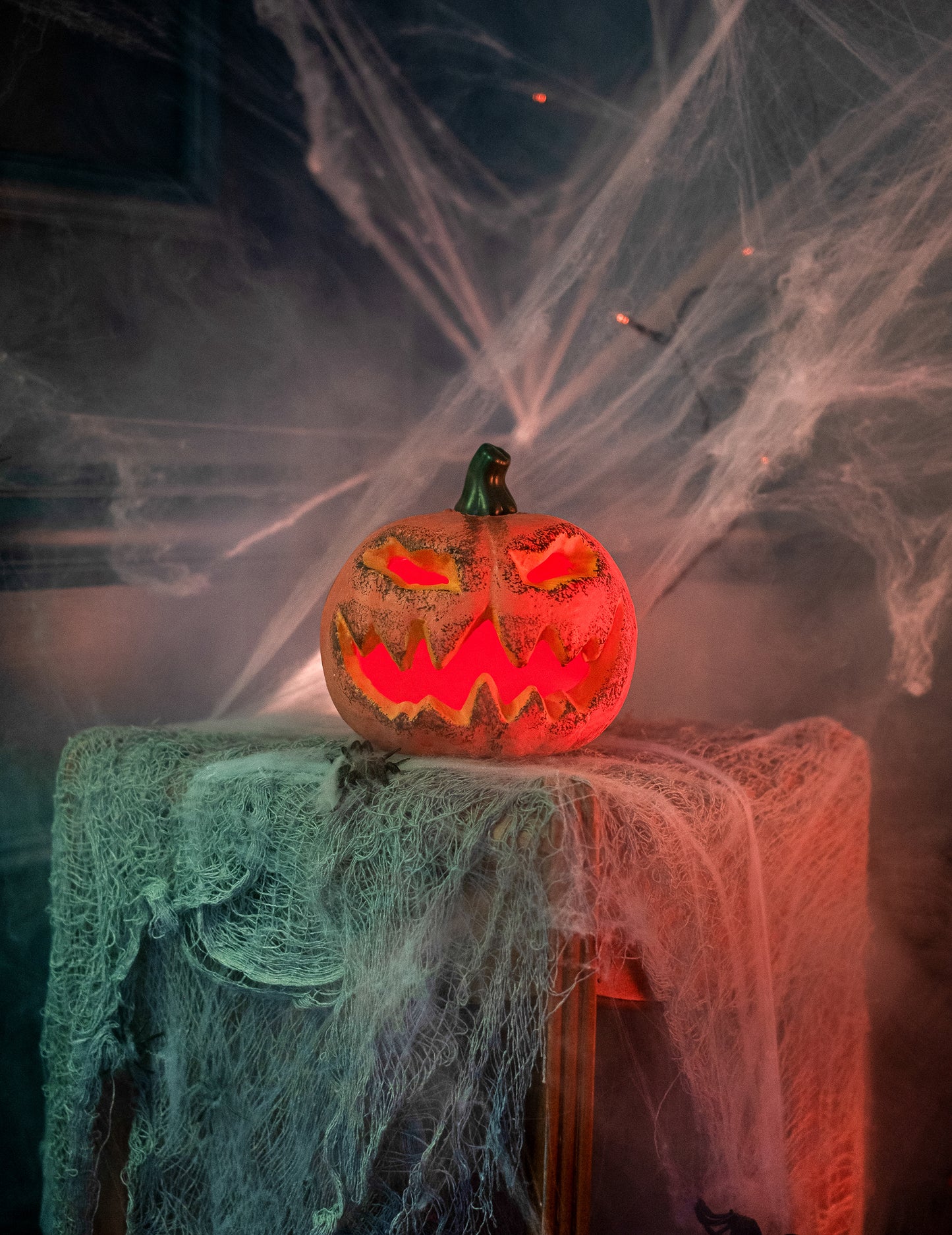 Halloween tök dekoráció 16 cm