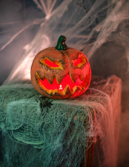 Halloween tök dekoráció 16 cm
