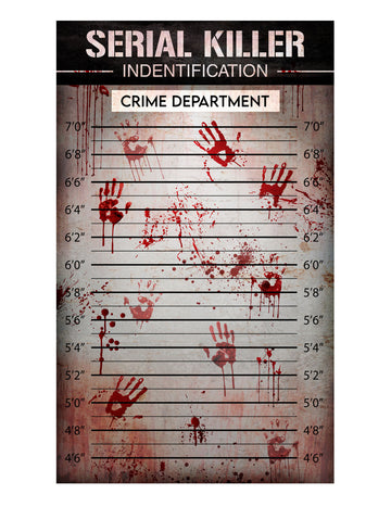 Rendőrségi azonosító fal textil dekoráció 1,20 x 2 m 