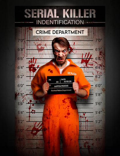 Rendőrségi azonosító fal textil dekoráció 1,20 x 2 m 