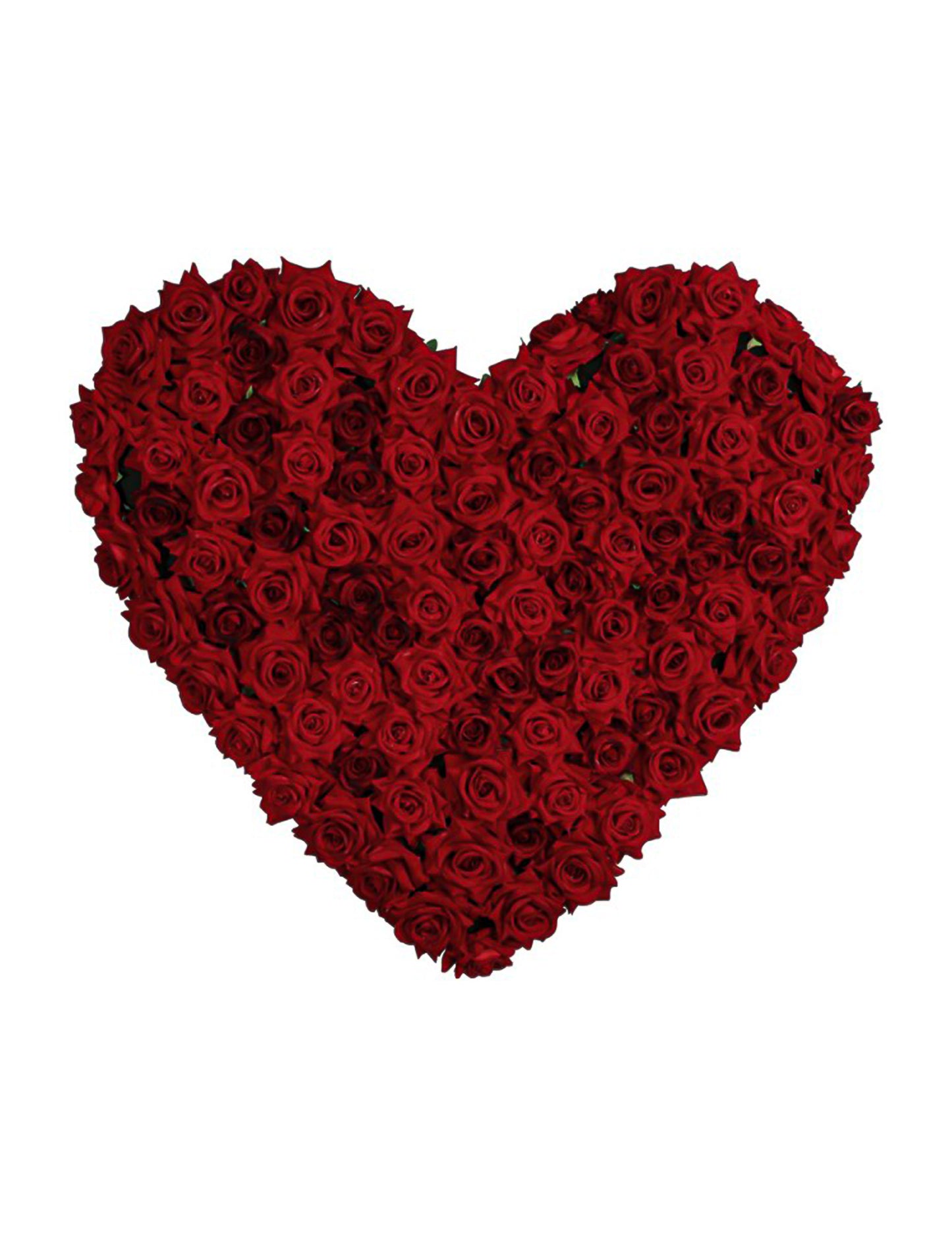 Vörös rózsa szív faldekoráció 70 cm x 63 cm