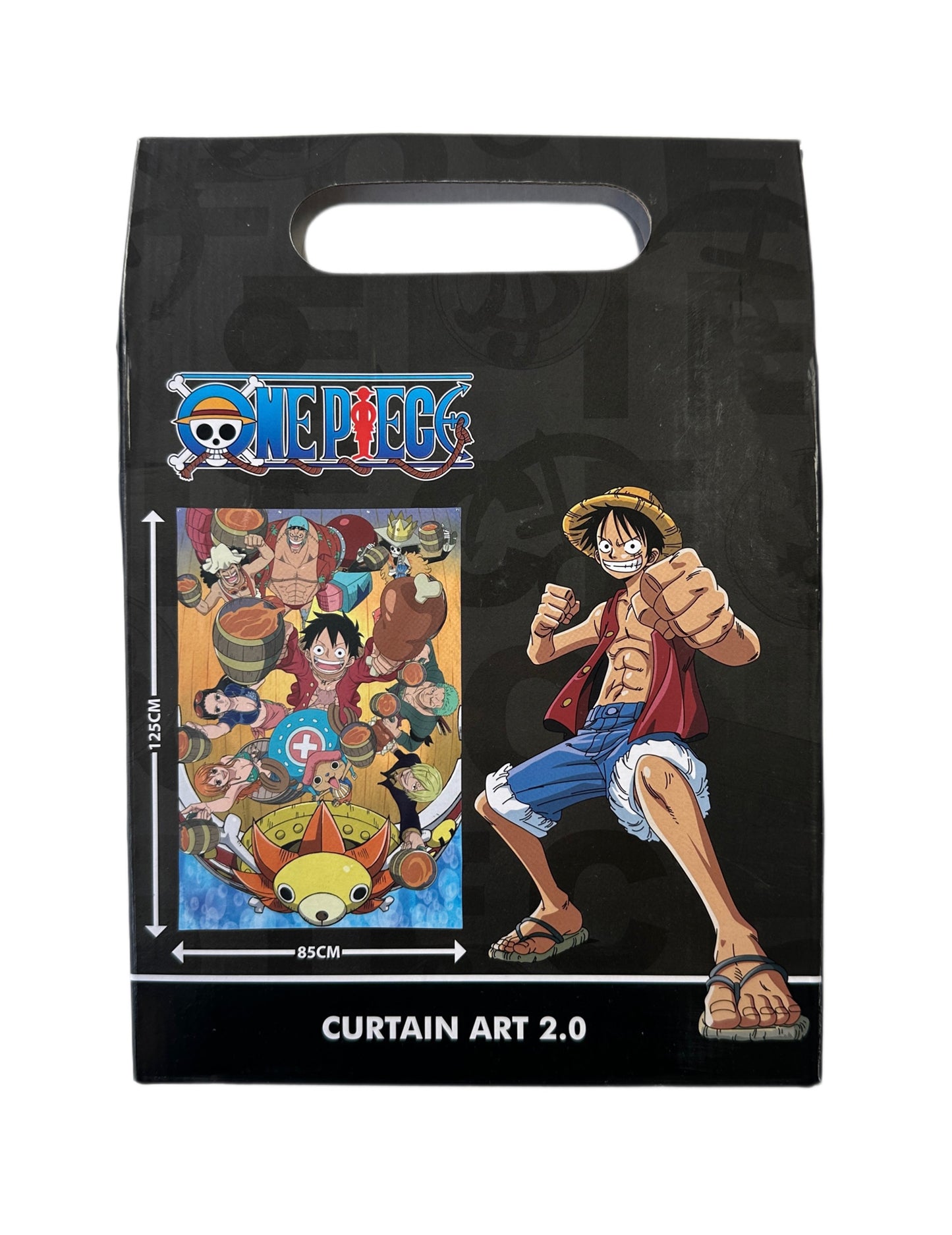One Piece™ fali dekoráció 125×85 cm fém ringlikkel 