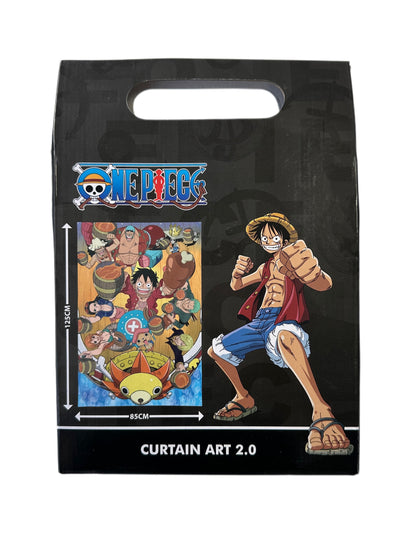 One Piece™ fali dekoráció 125×85 cm fém ringlikkel 