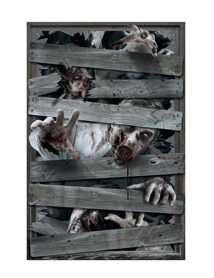 Zombik ablak dekoráció 80 x 120 cm