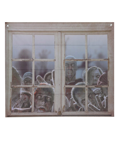 Zombik ablak dekoráció 80 x 90 cm