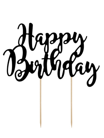 Dekoráció a boldog születésnapi torta számára 23 x 20 cm