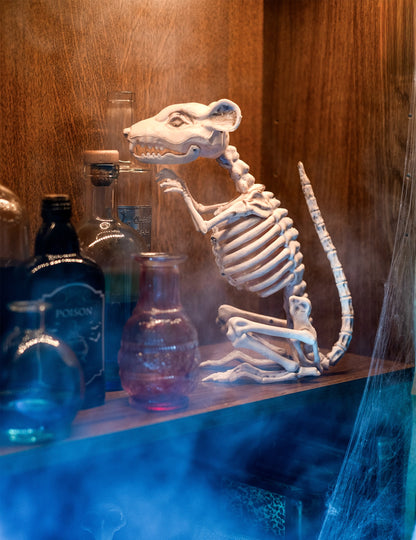 Halloween patkány csontváz dekoráció