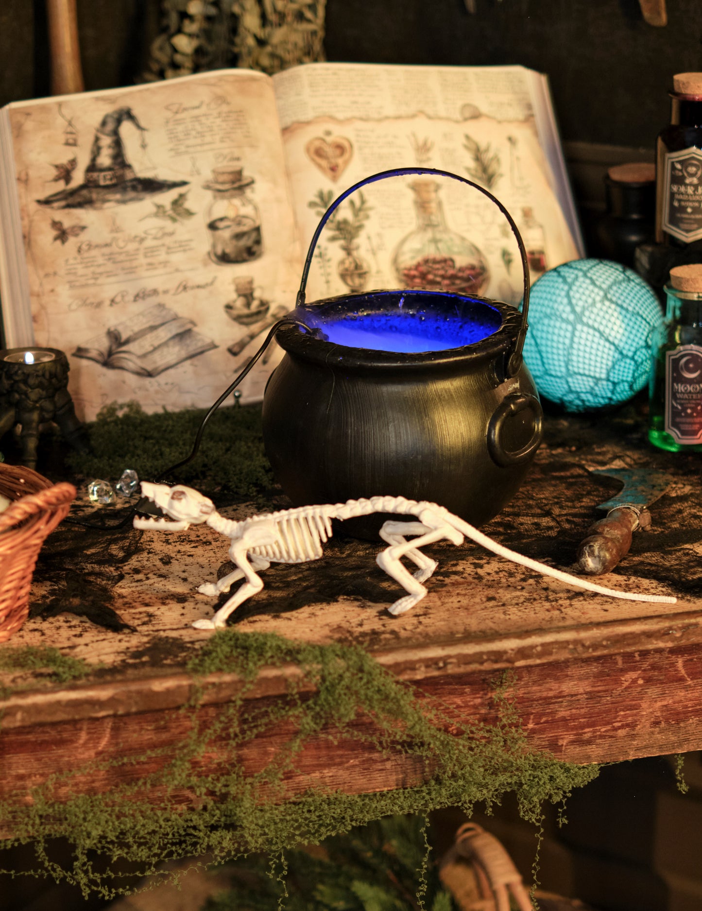 Patkány csontváz dekoráció 16 x 23 cm -es halloween