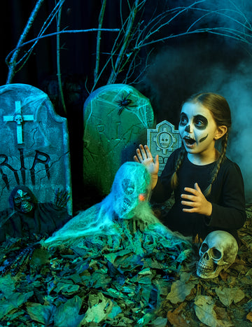 Halloween animált zombi dekoráció