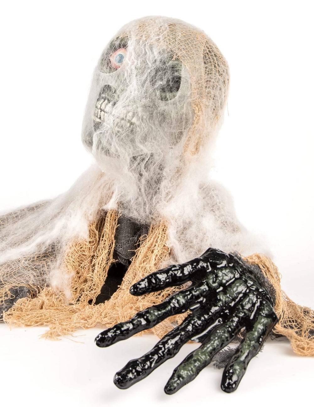 animált halloween zombik dekorációjának fekete csontvázkeze részletező kép