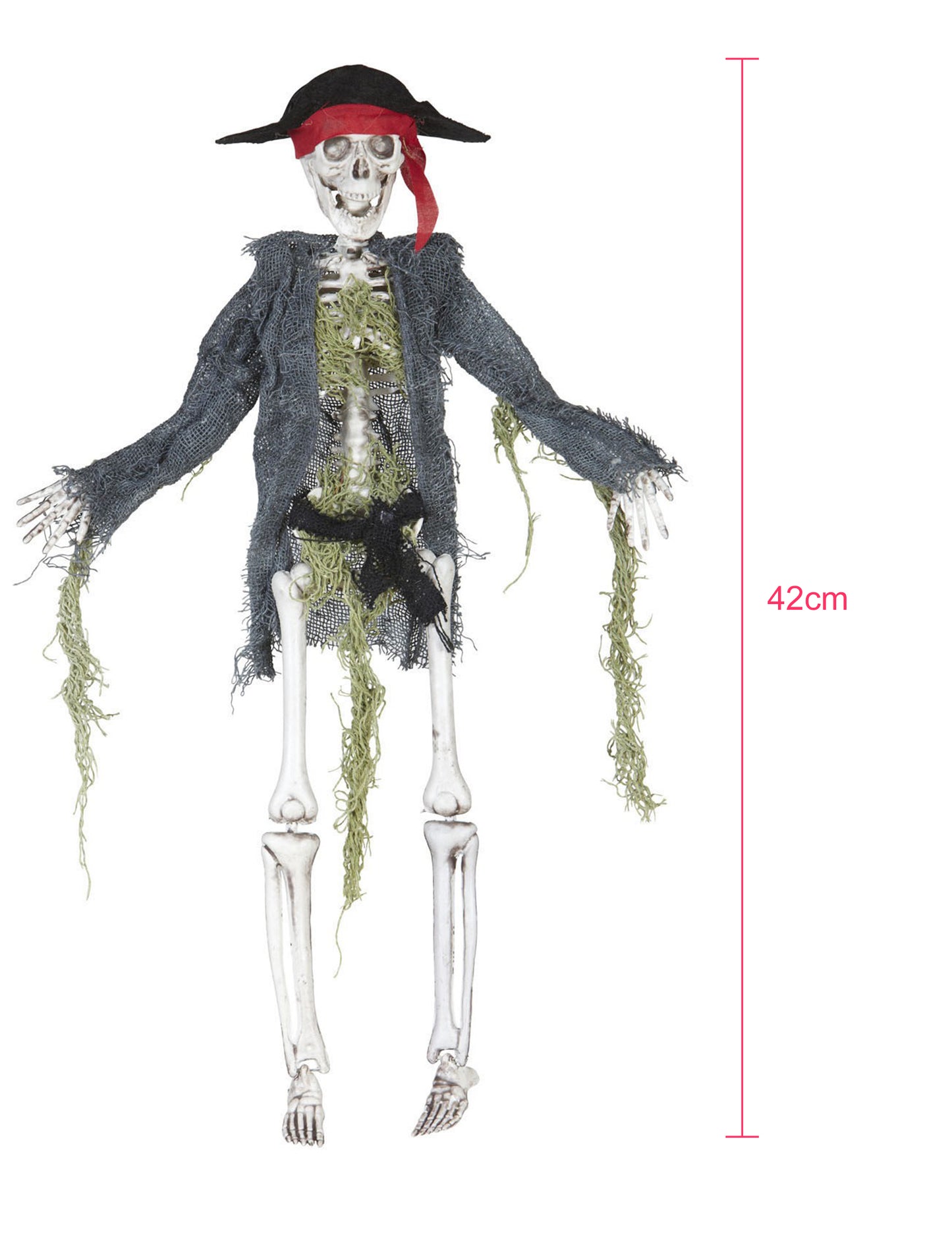 Dekoráció Zombie Pirate 42 cm Halloween