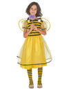 Déguisement abeille tutu avec ailes pour filles jaune et noir