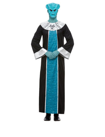 Férfi kék idegen álruhában