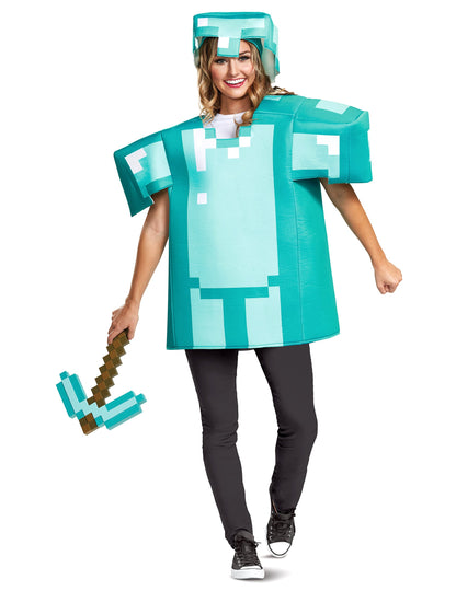 Felnőtt Minecraft páncél jelmez