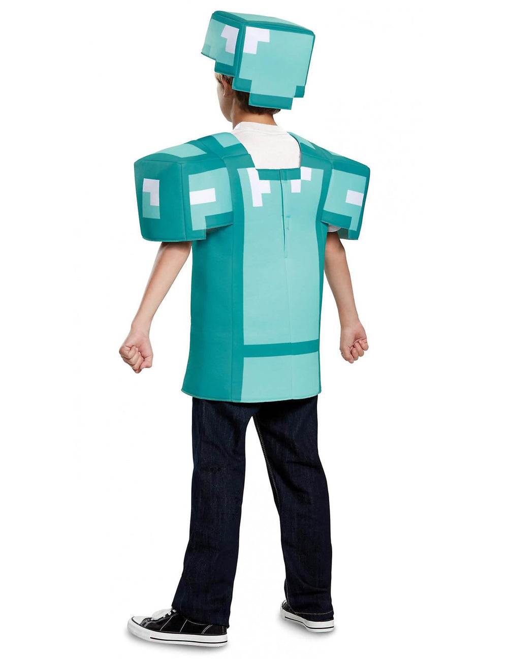 Hátulnézet a Minecraft páncél jelmezről