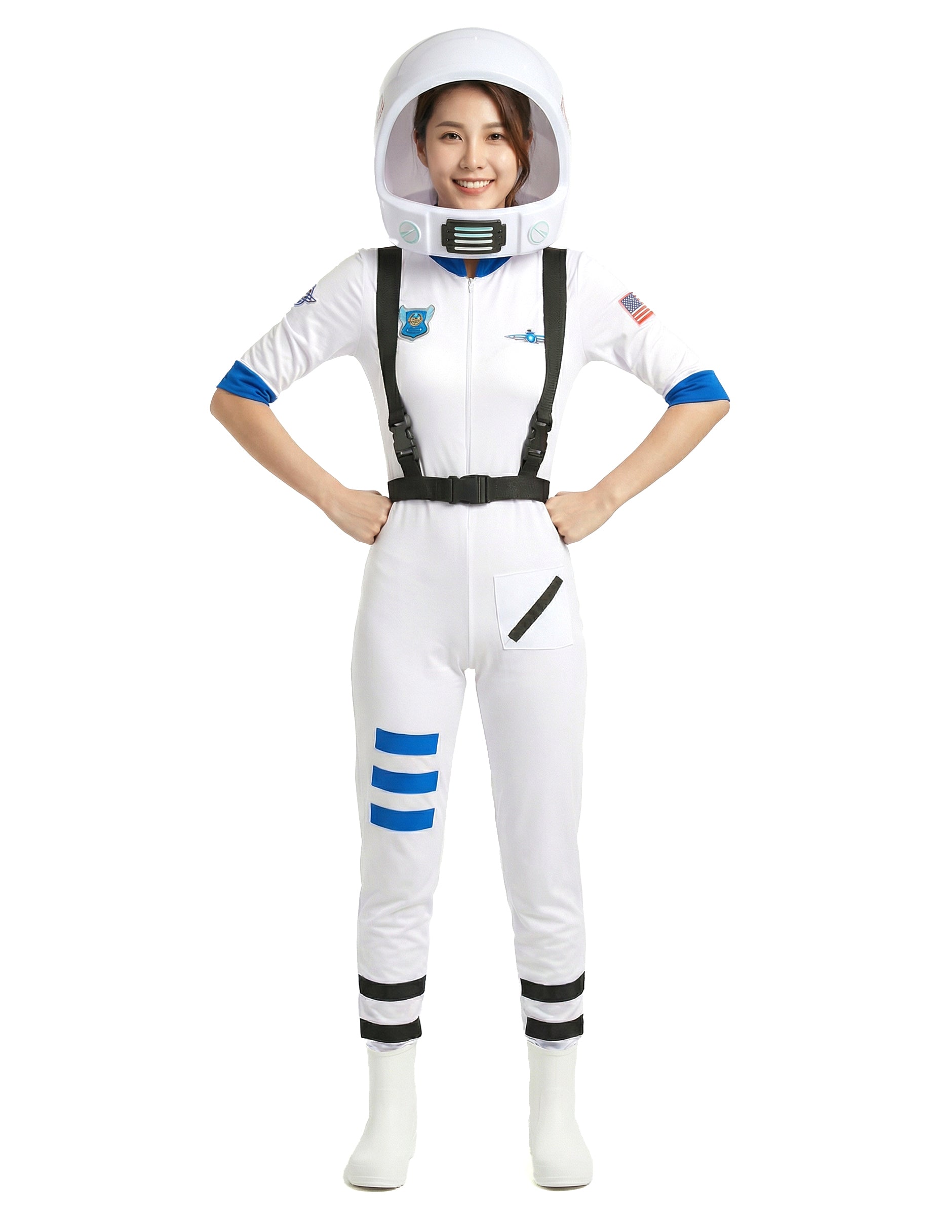 Az űrhajós jelmez elülső nézete