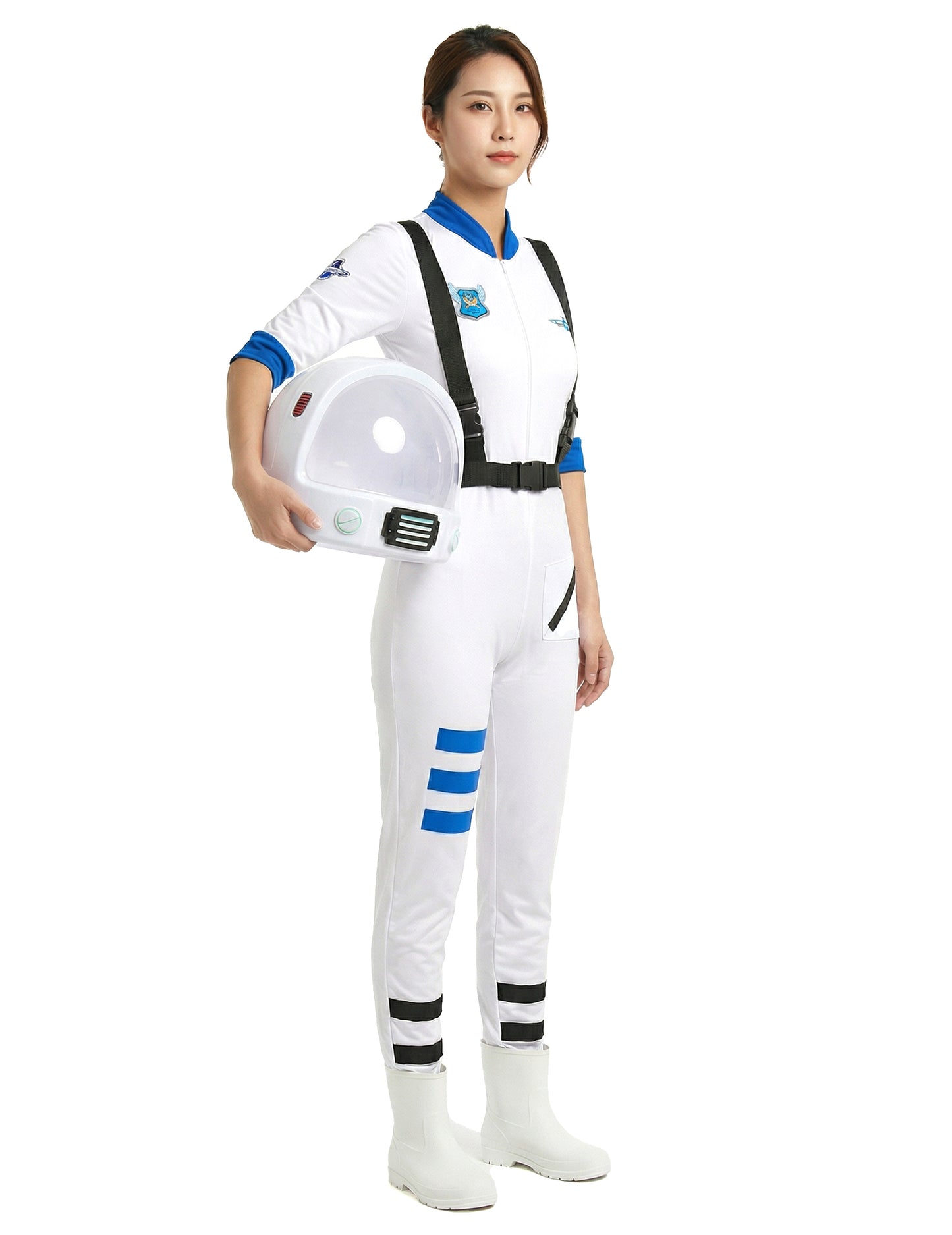 Háromnegyed nézet az űrhajós jelmezről