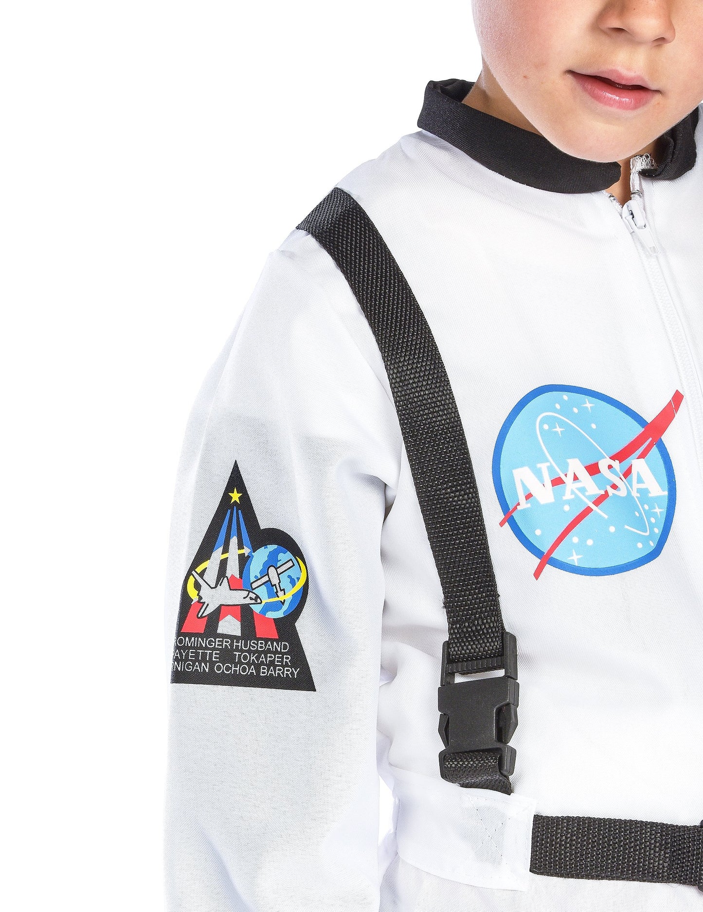 Gyerek űrhajós álruhában