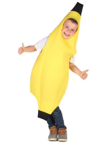 Déguisement banane pour enfant jaune et noir