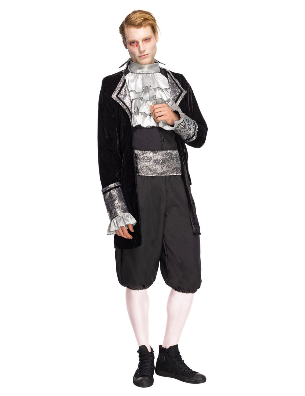 Vue de face du déguisement baroque pour homme