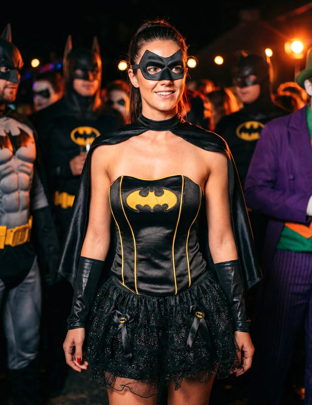 Batman környezetében elhelyezett szett a szexi Batgirl™ női jelmezhez