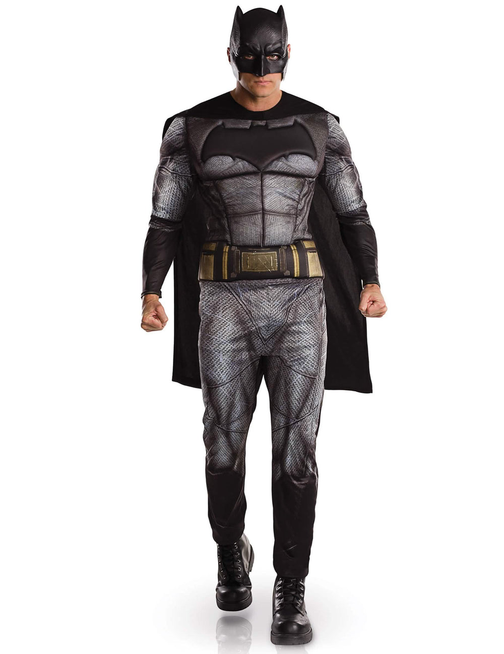 Batman Justice League felnőtt jelmez szürke és fekete köpennyel