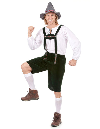 Sötétzöld bajor férfiak álruhája