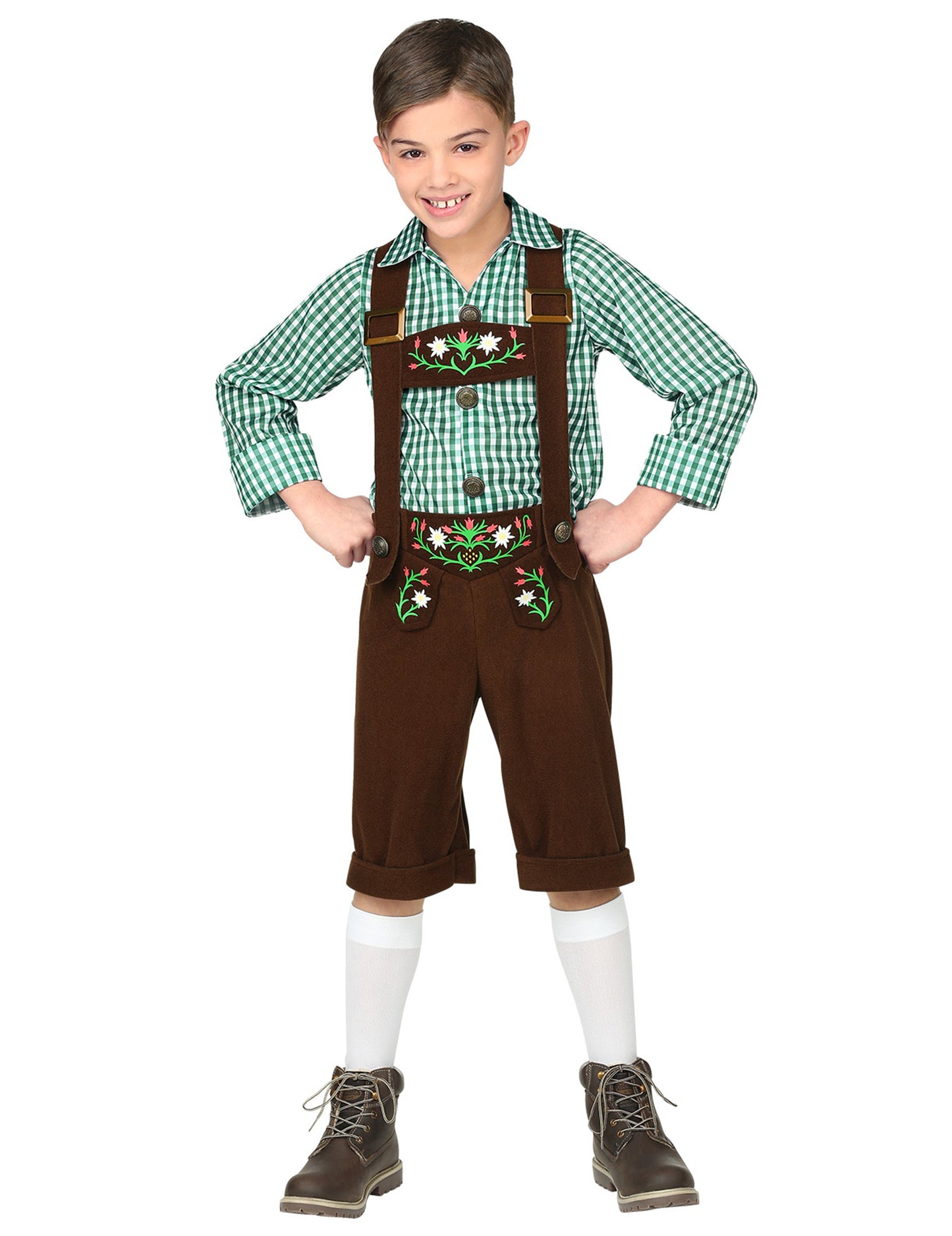 Fiúk zöld bajor jelmeze