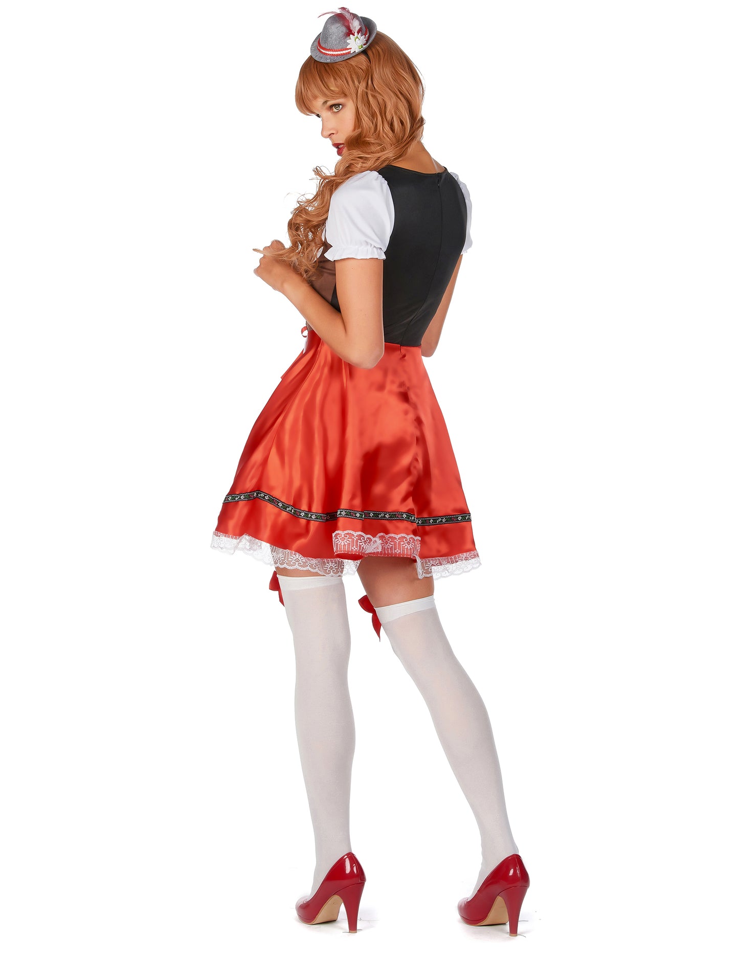 A hagyományos bajor női jelmez hátulról