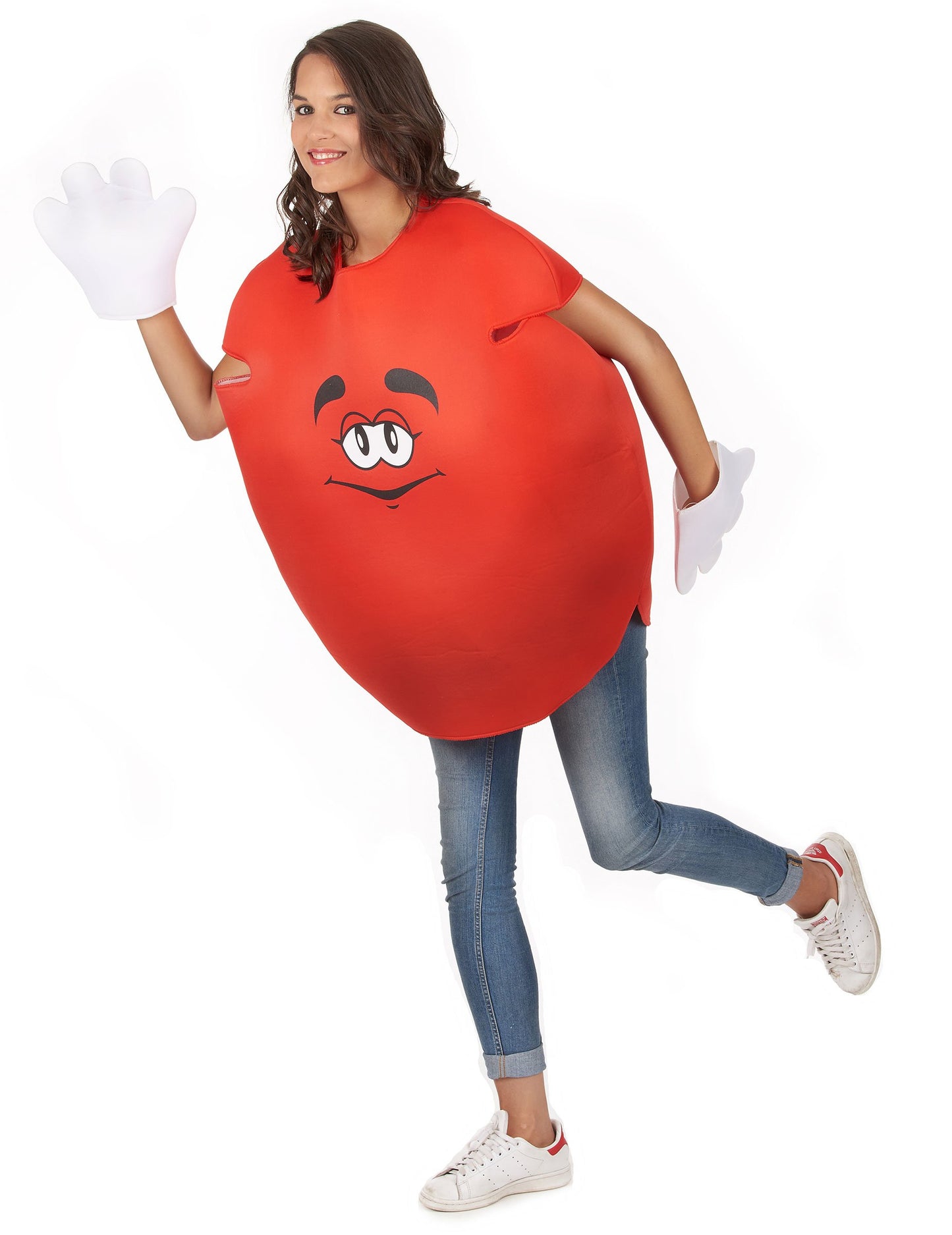 Mise en situation du déguisement bonbon rouge