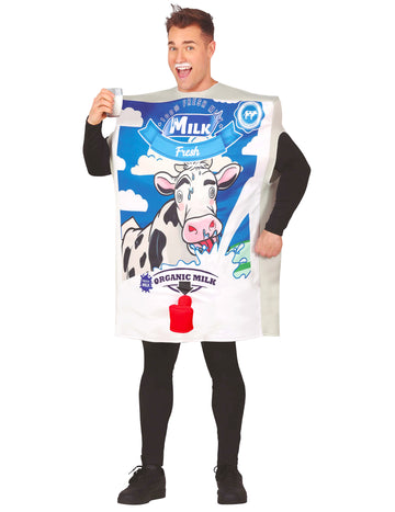 Felnőtt humoros tejesdoboz jelmez