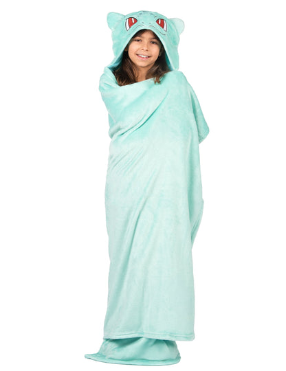 Bulbasaur jelmez, kapucnis polár pléd gyerekeknek, Pokémon™ 