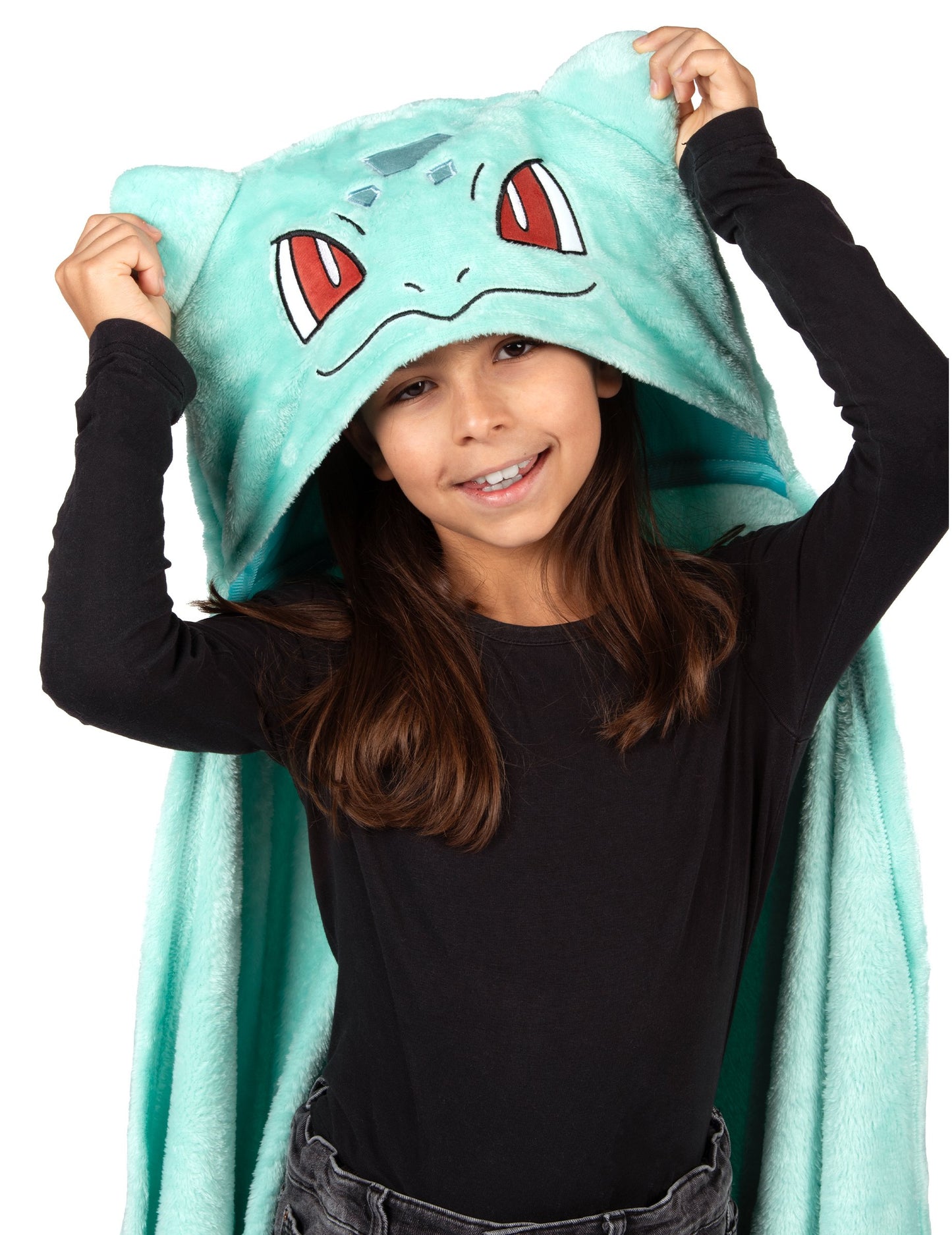 Bulbasaur jelmez, kapucnis polár pléd gyerekeknek, Pokémon™ 