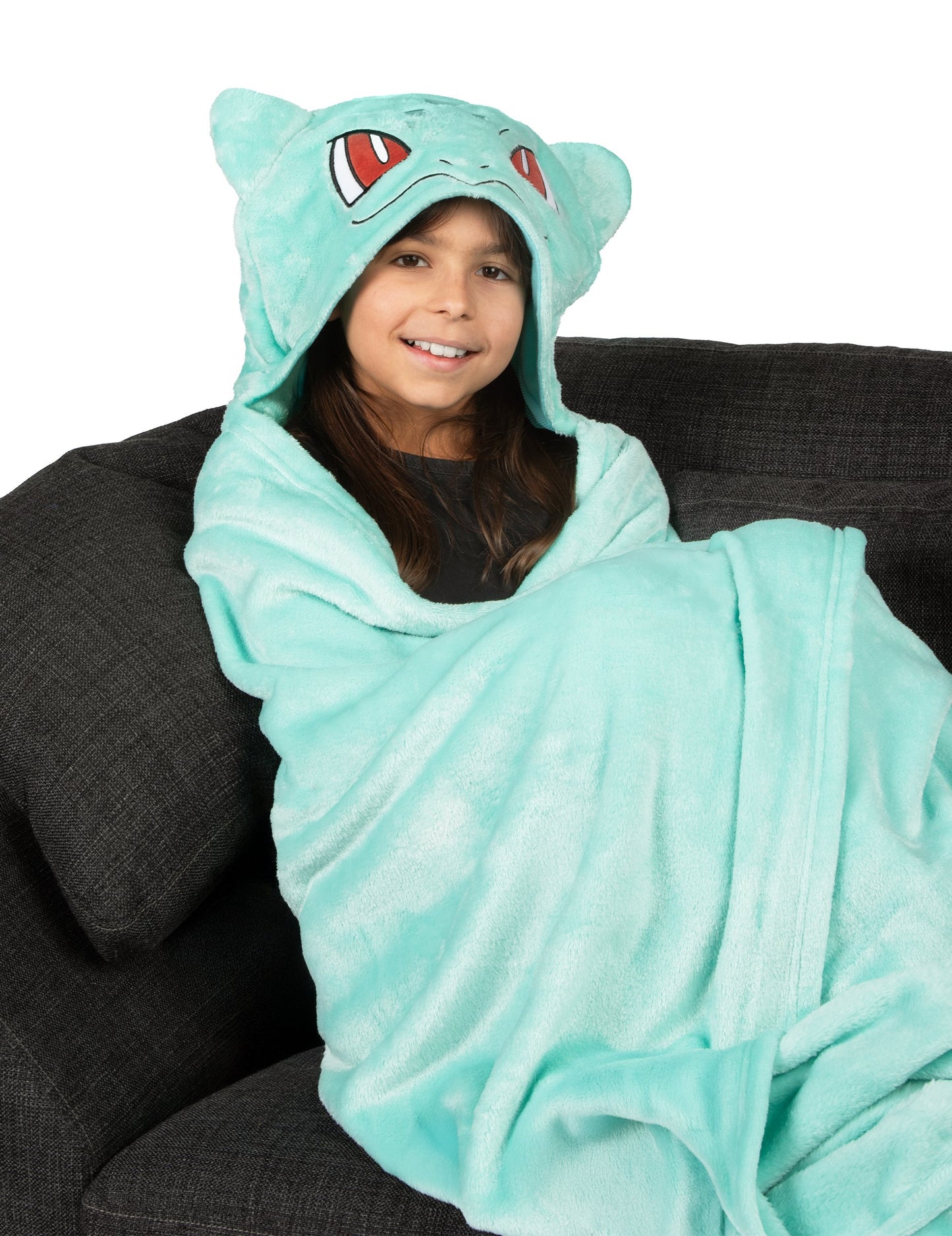 Bulbasaur jelmez, kapucnis polár pléd gyerekeknek, Pokémon™ 
