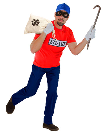 Férfi betörő jelmez