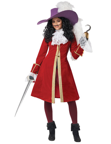 Női luxushorgolt kalóz kapitány jelmez