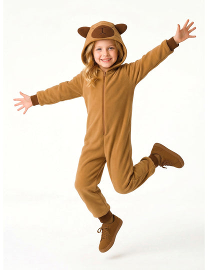 Vue d'ensemble du déguisement Capybara pour enfant