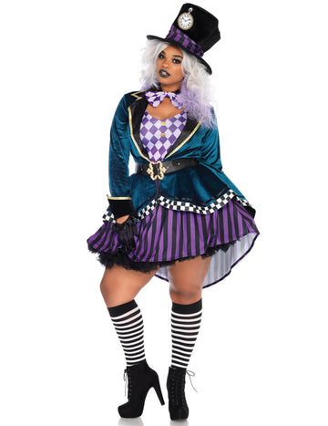 Nagy őrült fodrász jelmez a nők számára