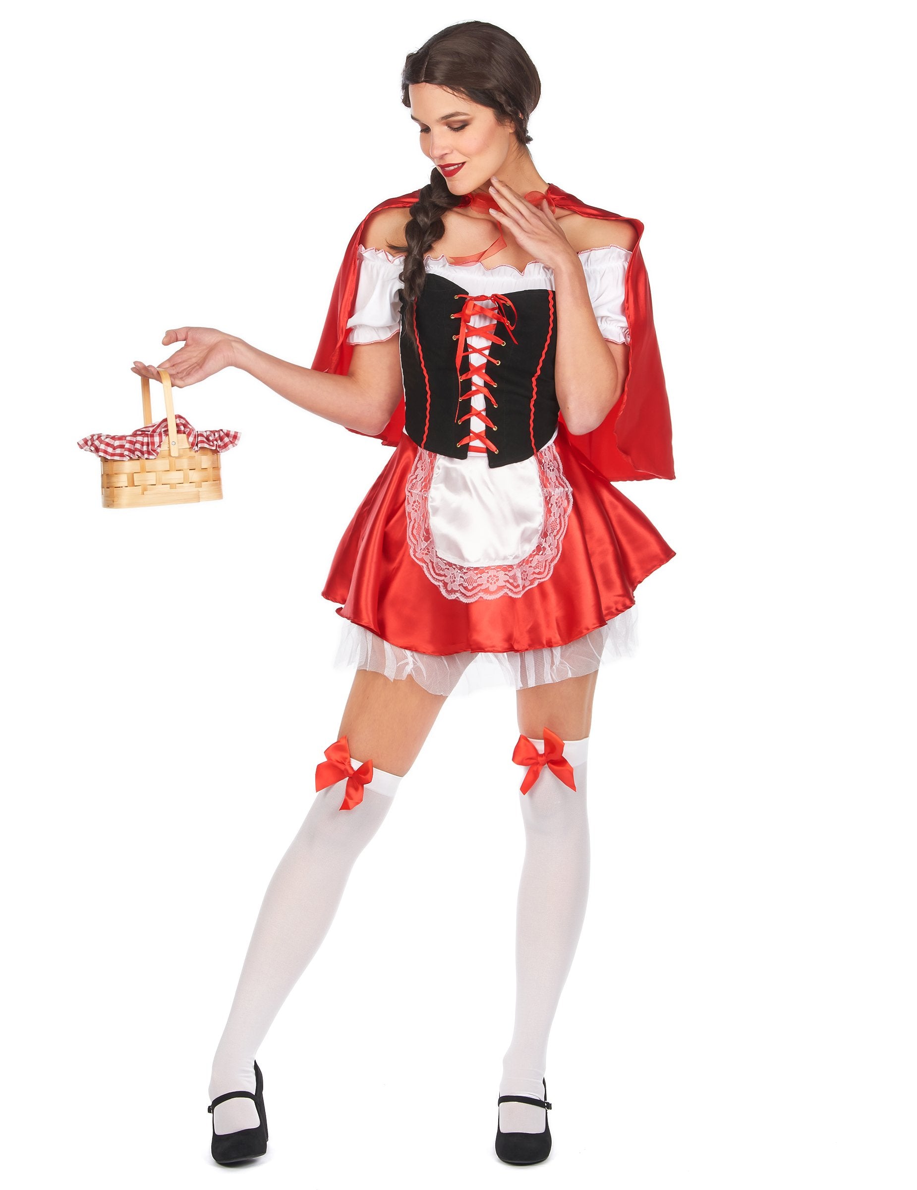 Áttekintés kis kosárral a piroska jelmezről