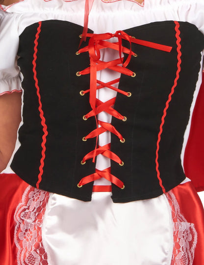 Női piros chaperon jelmez
