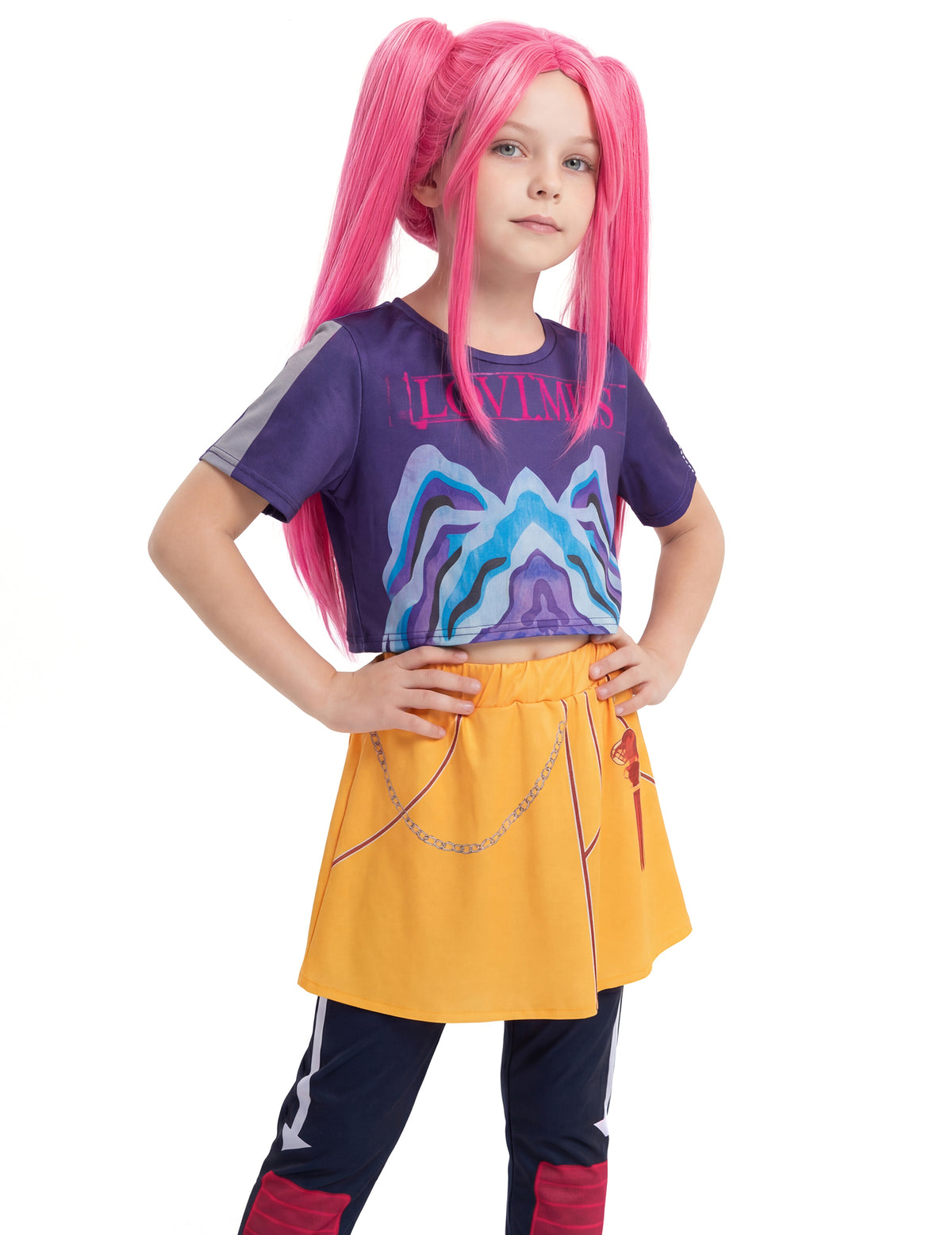 Kpop démonvadász lány jelmez szoknyában 