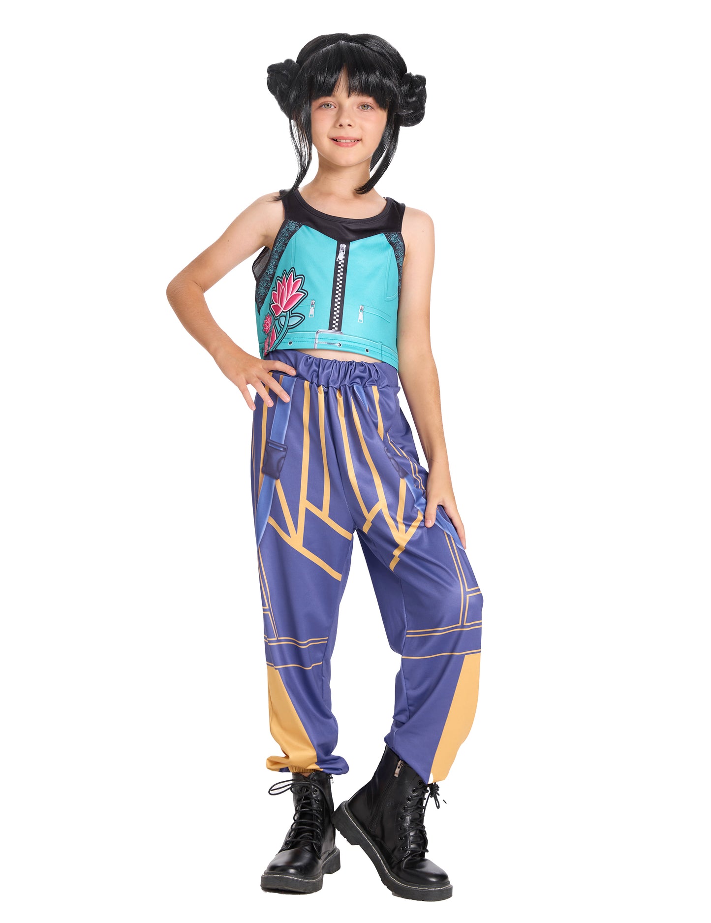 Lány démonvadász Kpop jelmez nadrággal 