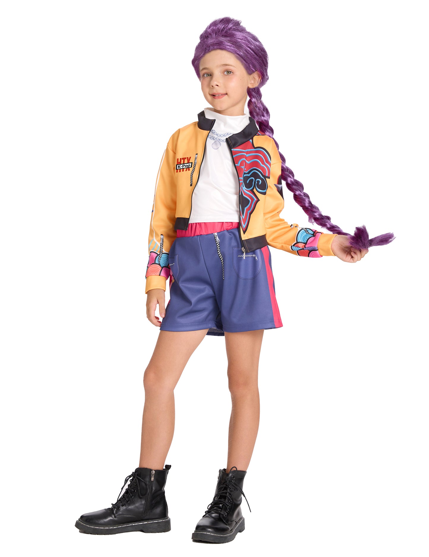 Kpop démonvadász lány jelmez rövidnadrágban 