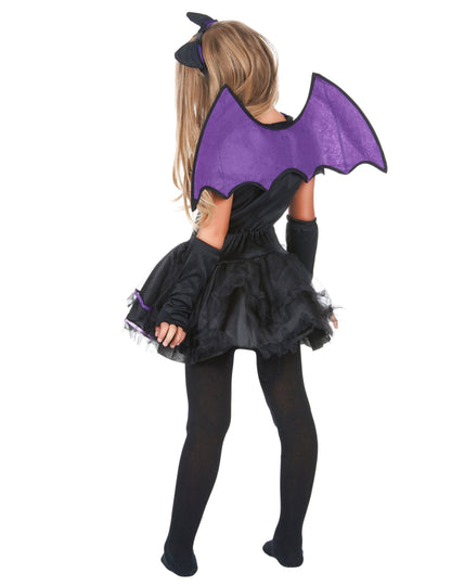 Fekete és lila lány álruhában